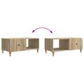vidaXL Konferenčný stolík Dub sonoma 90 x 50 x 40 cm Kompozitné drevo