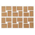 vidaXL Kolážový fotorámik na 24 fotiek (10x15 cm) biely MDF
