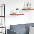 vidaXL Stenná polica Nástenná montáž Červená 50 x 23,5 x 3,8 cm