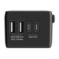 Blitzwolf BW-TA1 Cestovný adaptér 4 v 1 2xUSB + C + PD 20W