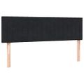 vidaXL Posteľný rám boxspring s matracom a LED čierny 160x210 cm zamat