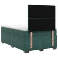 vidaXL Posteľ boxspring s matracom Tmavozelená 120 x 190 cm Zamat