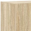 vidaXL TV nástenné skrinky s LED svetlami 2 ks dub sonoma 80x35x31 cm