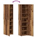 vidaXL Highboard Staré drevo 45 x 42,5 x 185 cm