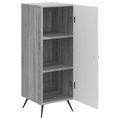 vidaXL Servírovacia skriňa Sivá sonoma 33 x 34,5 x 90 cm