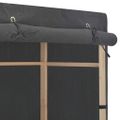 vidaXL 3-poschodový šatník sivý 110x40x170 cm látkový