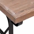 vidaXL Jedálenský stôl 110x65x82 cm masívne jedľové drevo a železo