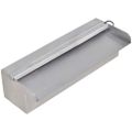 Obdĺžniková bazénová fontána/vodopád s LED, nehrdzavejúca oceľ 30 cm
