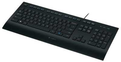 Logitech K280e/Drôtová USB/US layout/Čierna