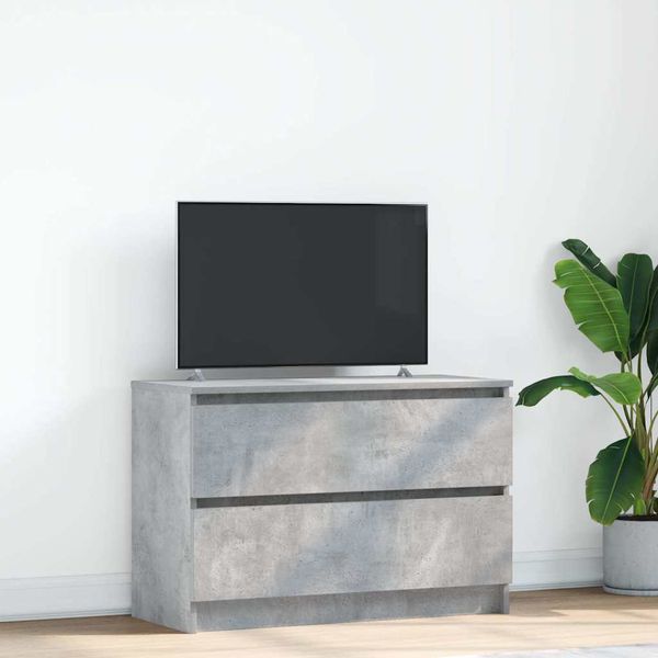 vidaXL TV skrinka betónová sivá 80x35x54 cm kompozitné drevo