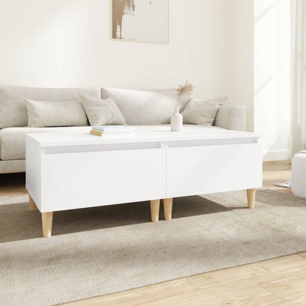 vidaXL Bočné stolíky 2 ks biely 50x46x35 cm spracované drevo