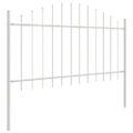 vidaXL Záhradný plot WOERDEN 3 ks 170 x 140 cm Biela