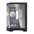 Počítačová skriňa Darflash FT350 + 5 ventilátorov aRGB (čierna)