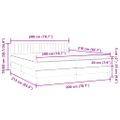 vidaXL Box Spring Posteľ s matracom Tmavo zelená 200x210 cm Zamat