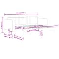 vidaXL Denná posteľ s rozkladacou posteľou tmavozelená 90x200 cm zamat