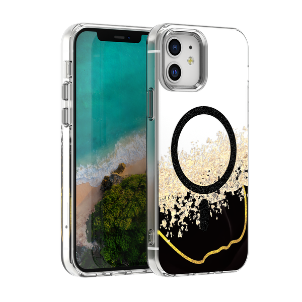 Epoxy Mag puzdro pre iPhone 12 / 12 Pro 6,1" čierne