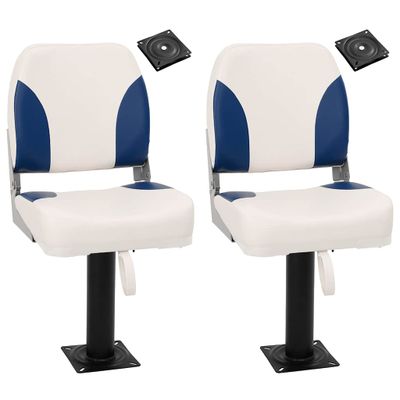 vidaXL Sedadlá do člna 2 ks s podstavcom, otočné o 360°