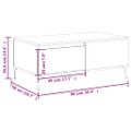 vidaXL Konferenčný stolík betónový sivý 90x50x36,5 cm spracované drevo