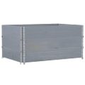 vidaXL Paletové ohrádky 3 ks sivé 120x80 cm borovicový masív