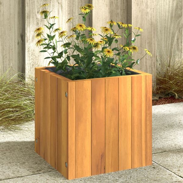 vidaXL Záhradný kvetináč 25x25x25 cm masívna akácia