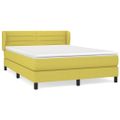 vidaXL Boxspring posteľ s matracom zelená 140x200 cm látka