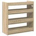 vidaXL Regál na topánky dub sonoma 60x25x62 cm spracované drevo
