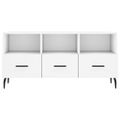 vidaXL TV stolík biely 102x36x50 cm kompozitné drevo