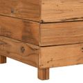 vidaXL Vyvýšený záhon 150x40x55 cm, recyklované tíkové drevo a oceľ