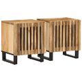 vidaXL Nočné stolíky 2 ks 40x34x46 cm surové masívne mango