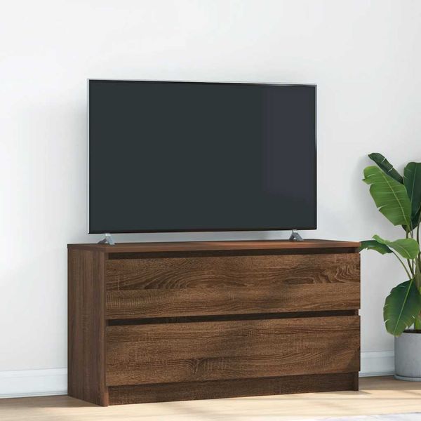 VidaXL TV skrinka Hnedý Dub 100x35x54 cm Drevo
