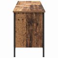 vidaXL Skriňa na topánky 131 x 35 x 50 cm Inžinierske drevo a železo
