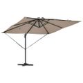 vidaXL Slnečník 286 x 284 x 270 cm Hliník a polyester Obdĺžnikový