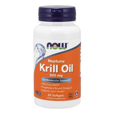 Krilový olej 500 mg - NOW Foods, 60 kaps.