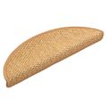 vidaXL Schodové rohože samolepiace sisalové 30 ks 56x17x3 cm sisal