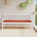 vidaXL Podložka na záhradnú lavičku červená melanž 180x50x7cm látka