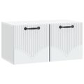 vidaXL Nástenná TV skrinka Biela 59,5 x 31 x 30 cm Kompozitné drevo