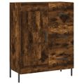 vidaXL Vysoká skrinka dymový dub 69,5x34x180 cm spracované drevo