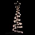 vidaXL LED vianočný stromček s ozdobami 100 LED teplá biela 150 cm