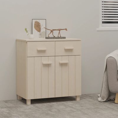 vidaXL Komoda HAMAR, medovo hnedá 79x40x80 cm, borovicový masív