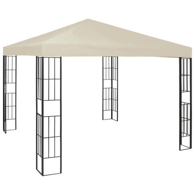 vidaXL Altánok krémový 3x3 m