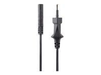 Laptop Charger Cable, UL Listed - Elektrický kábel - power IEC 60320 C7 do Eurozástrčka (M) - AC 250 V - 1 m - čierna - Európa