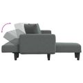 vidaXL Pohovka v tvare L tmavosivá 275x140x70 cm látka