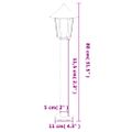 vidaXL Vonkajšia stojaca lampa čierna 80 cm nehrdzavejúca oceľ