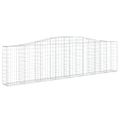vidaXL Oblúkové gabiónové koše 5 ks 400x30x100/120cm pozinkov. železo