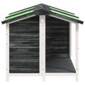 vidaXL Koterec pre psa sivý 96x87x80,5 cm borovicový masív