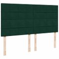 vidaXL Osmanský rám postele s matracom tmavozelená 180x200 cm zamat