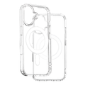 Puzdro Anti Shock 1,5 mm Mag pre iPhone 16 Pro Max 6,9" transparentné s veľkým otvorom + tlačidlo