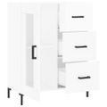 vidaXL Komoda lesklá biela 69,5x34x90 cm spracované drevo