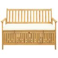 vidaXL Úložná lavička 2 -Seater 120 x 63 x 84 cm Obdĺžnikový