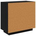 vidaXL Servírovacia skriňa Čierny dub 80 x 40 x 75 cm Kompozitné drevo